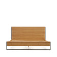 Taiana Bett aus Eichenfurnier und Stahlbeinen mit schwarzem Finish 160 x 200 cm von Kave Home – Produktbild 8