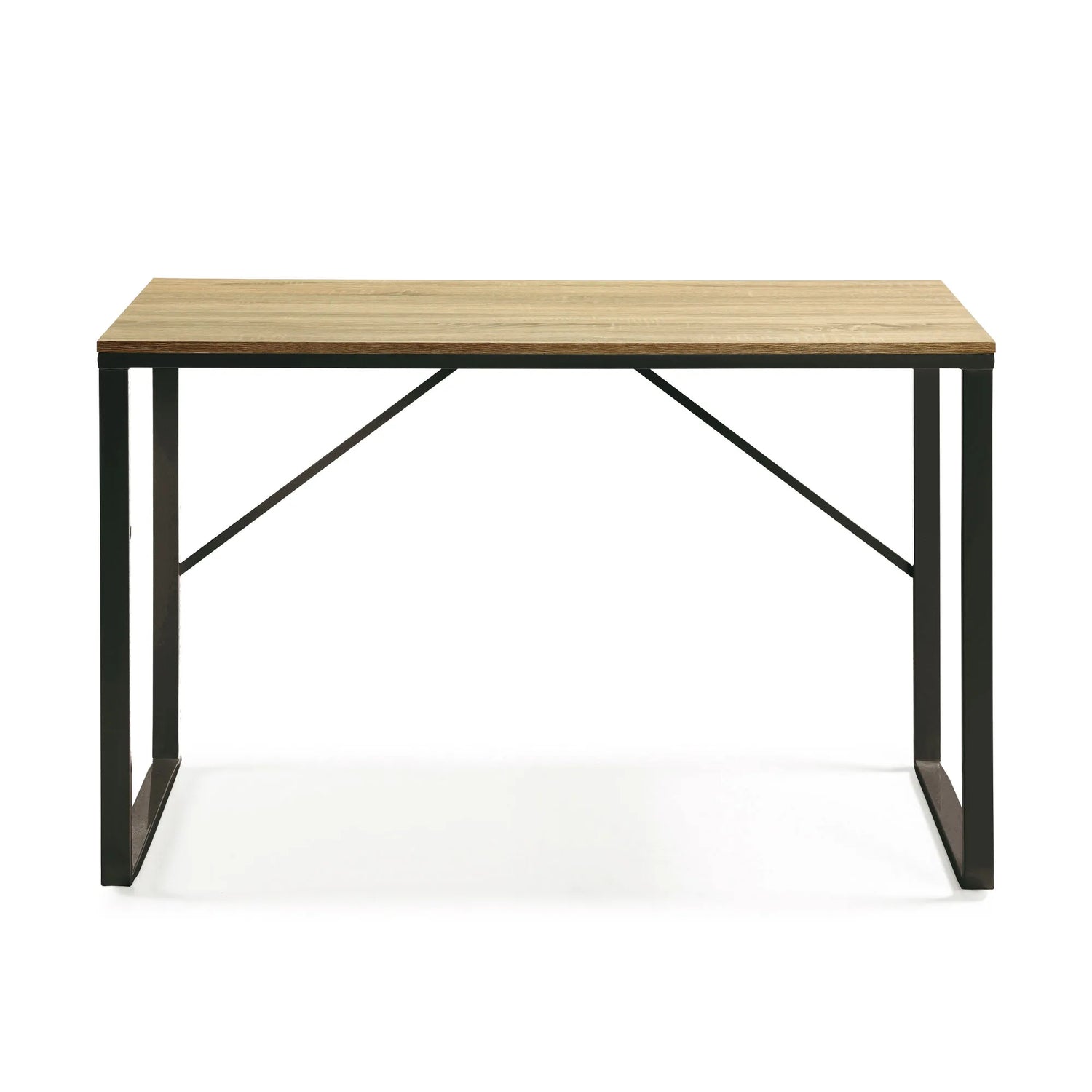 Talbot Schreibtisch MDF Finish in Natur und Stahlbeine mit schwarzem Finish 120 x 60 cm von Kave Home – Produktbild 6