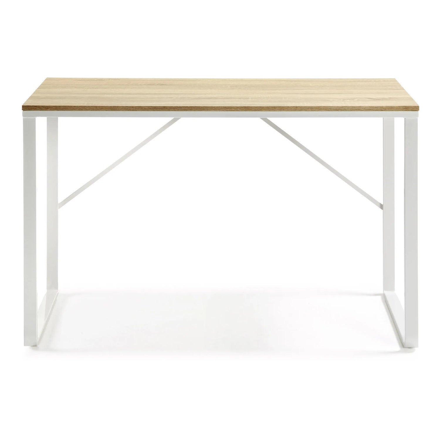 Talbot Schreibtisch aus Melamin natur und Stahlbeinen mit weißem Finish 120 x 60 cm von Kave Home – Produktbild 8