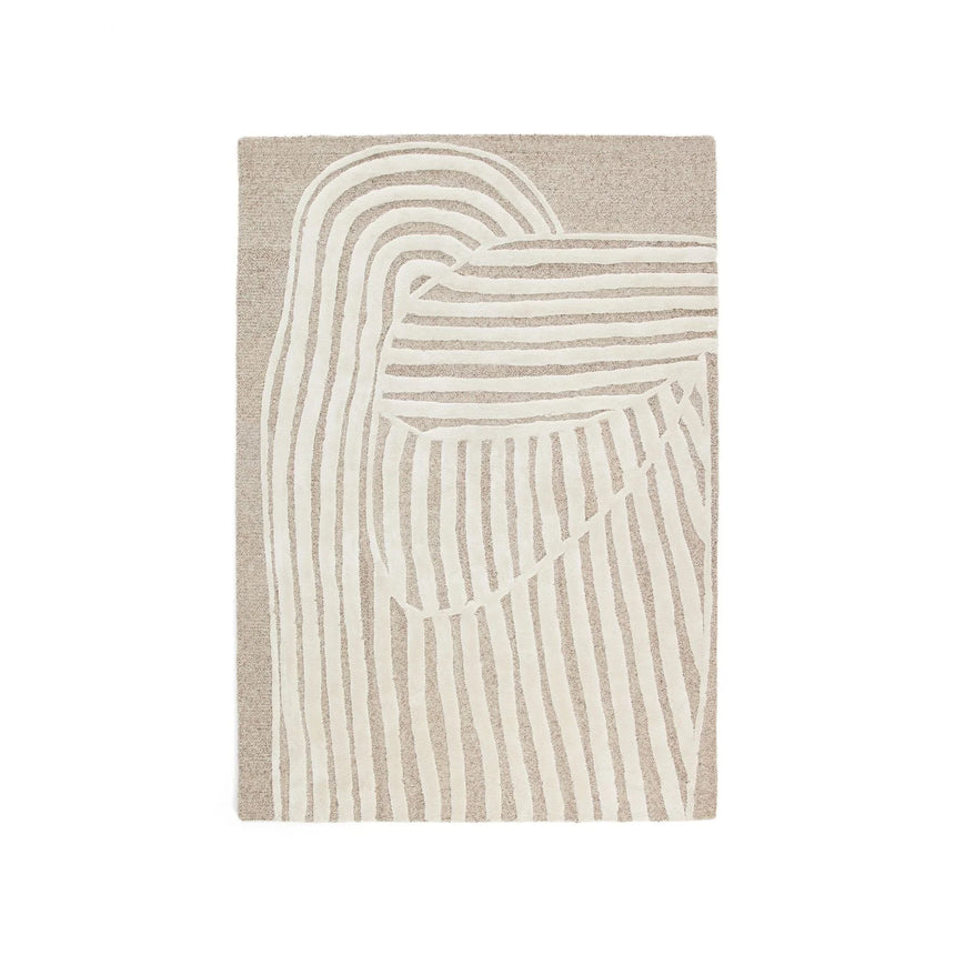 Teppich Colire aus Wolle und Viskose, beige, 160 x 230 cm von Kave Home – Bild 1