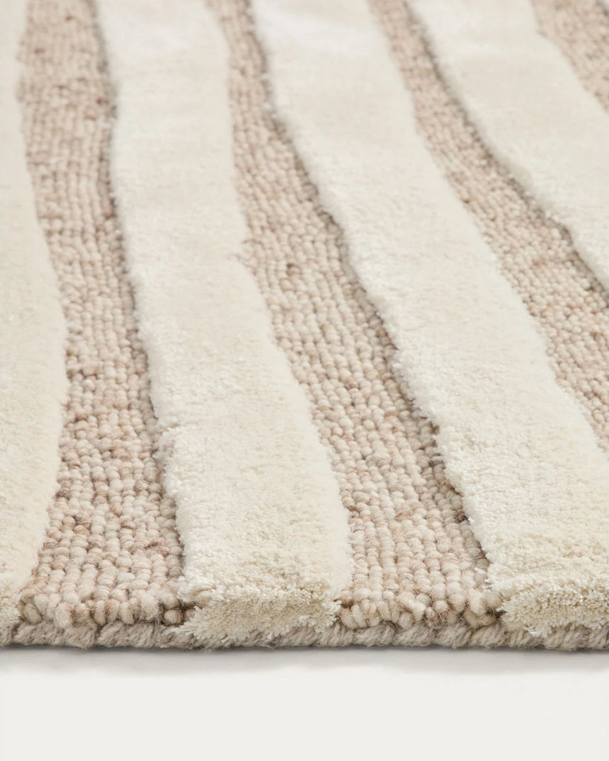 Teppich Colire aus Wolle und Viskose, beige, 160 x 230 cm von Kave Home – Bild 6