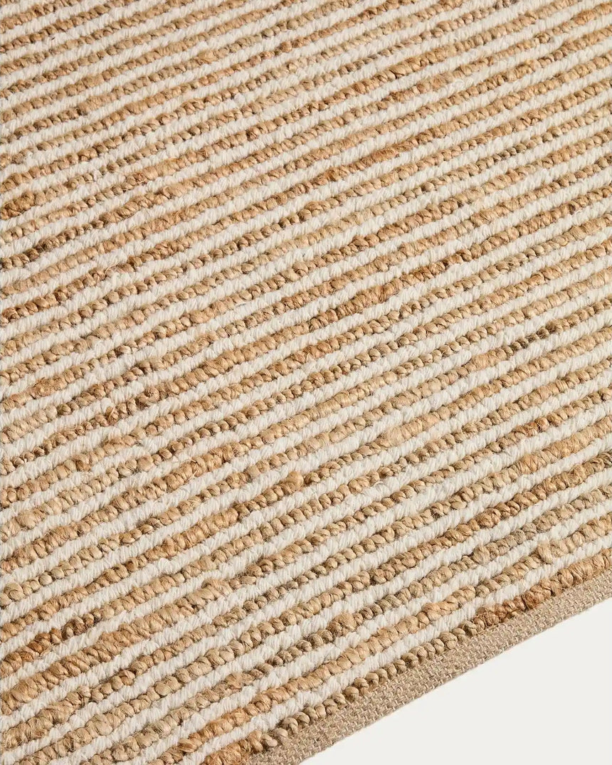 Teppich Derule aus Jute und Wolle in Beige 230 x 160 cm von Kave Home – Bild 4
