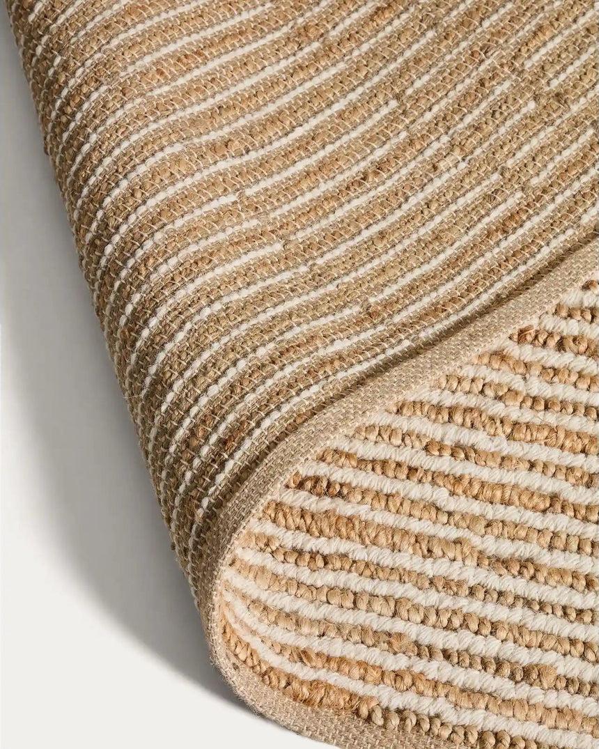 Teppich Derule aus Jute und Wolle in Beige 230 x 160 cm von Kave Home – Bild 6