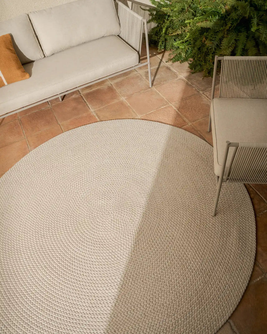 Teppich Despas aus Synthetikfaser écru Ø 150 cm von Kave Home – Bild 2