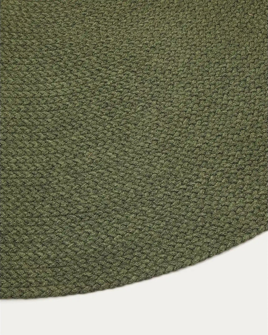 Teppich Despas aus synthetischen Fasern grün Ø150 cm von Kave Home – Bild 4