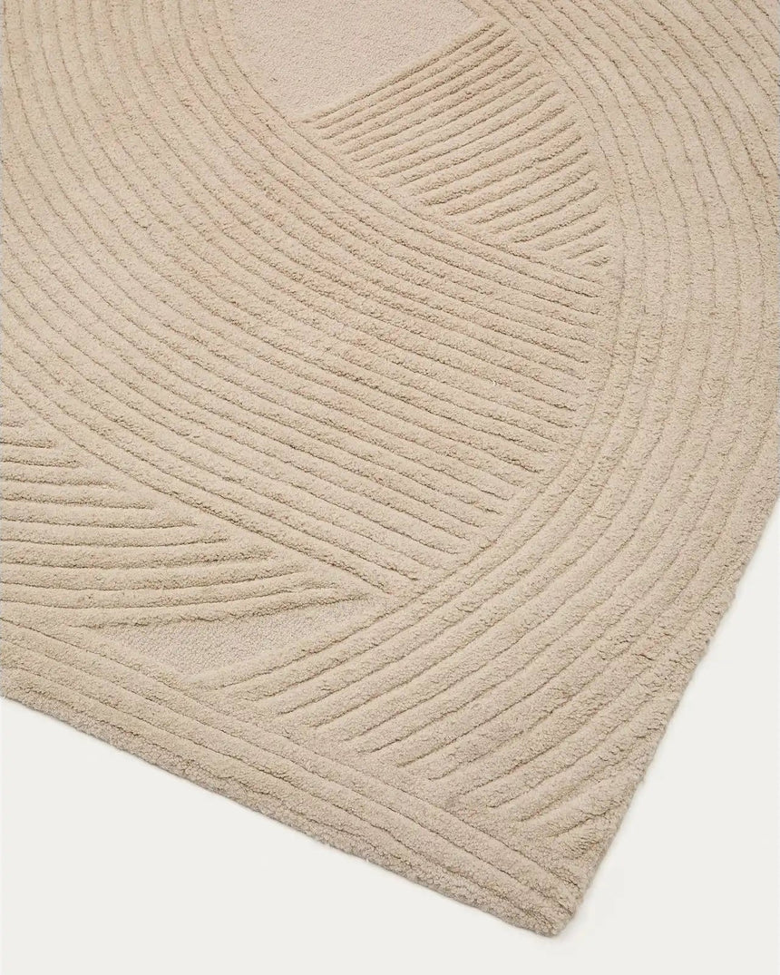 Teppich Domm aus Wolle beige 160 x 230 cm von Kave Home – Bild 5
