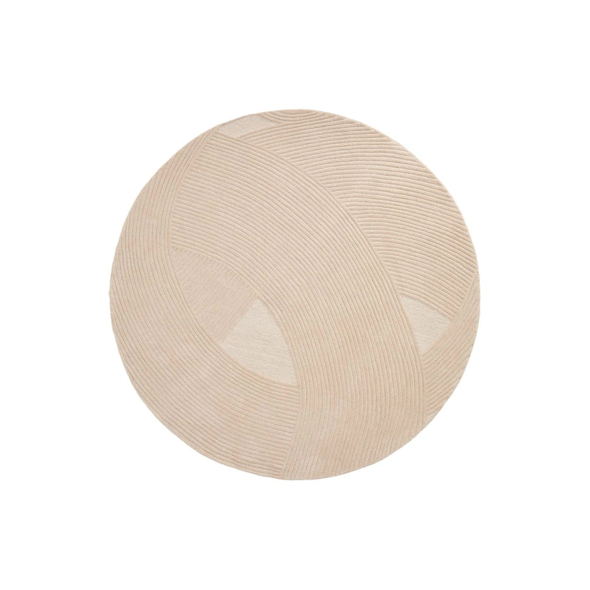 Teppich Domm aus Wolle beige Ø 200 cm von Kave Home – Bild 1