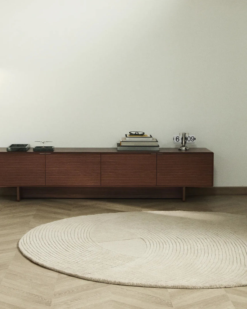 Teppich Domm aus Wolle beige Ø 200 cm von Kave Home – Bild 3