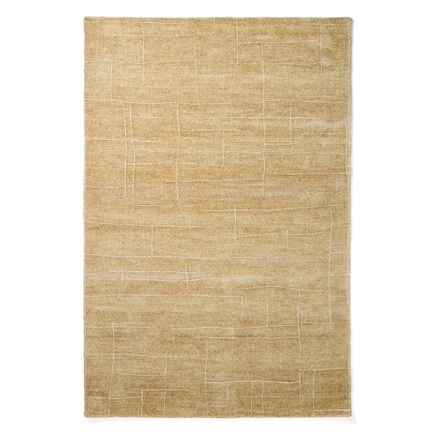 Teppich Eloda aus Wolle und Viskose in Senf 200 x 300 cm von Kave Home – Bild 1