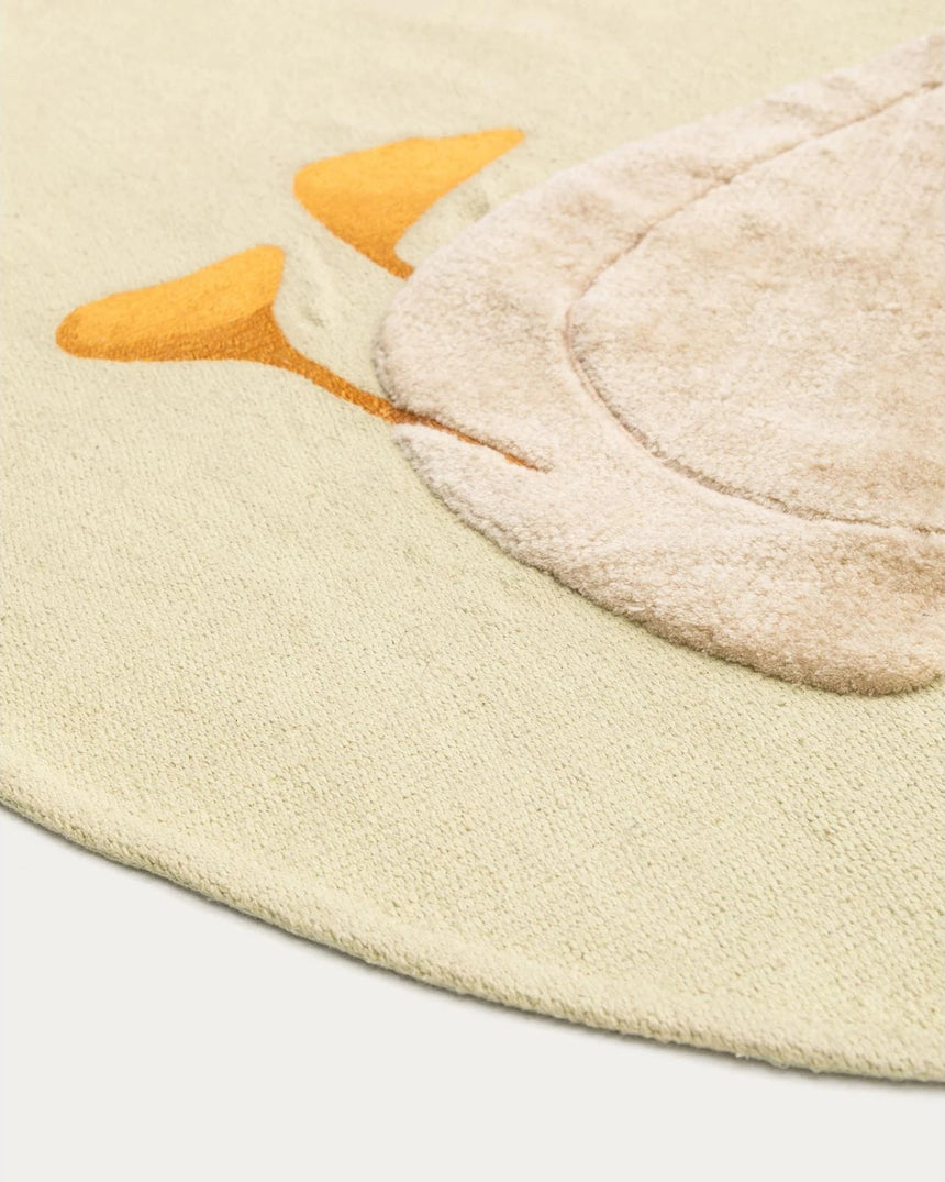 Teppich Milu 100% Baumwolle gänsegrün Ø 100 cm von Kave Home – Bild 3