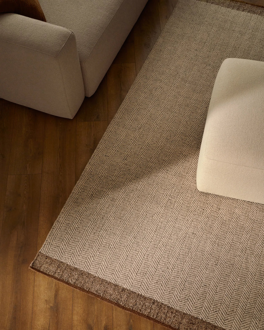 Teppich Nifelia Jacquard aus Wolle beige 160 x 230 cm von Kave Home – Produktbild 5