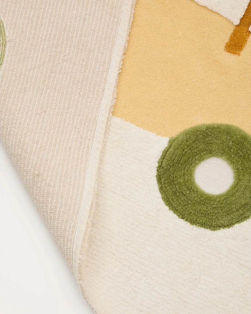 Teppich Pecky 100% Baumwolle beige mit Traktor 90 x 150 cm von Kave Home – Bild 5