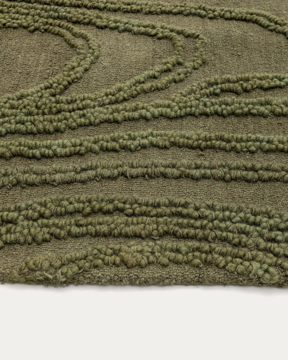 Teppich Veiza aus Wolle grün 160 x 230 cm von Kave Home – Produktbild 1