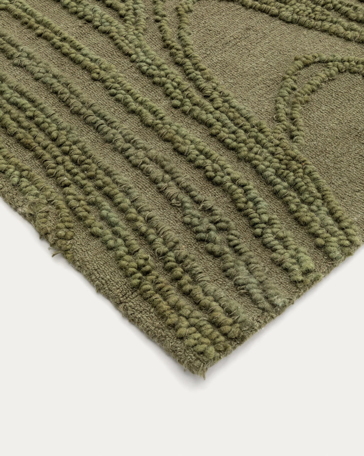 Teppich Veiza aus Wolle grün 160 x 230 cm von Kave Home – Produktbild 2