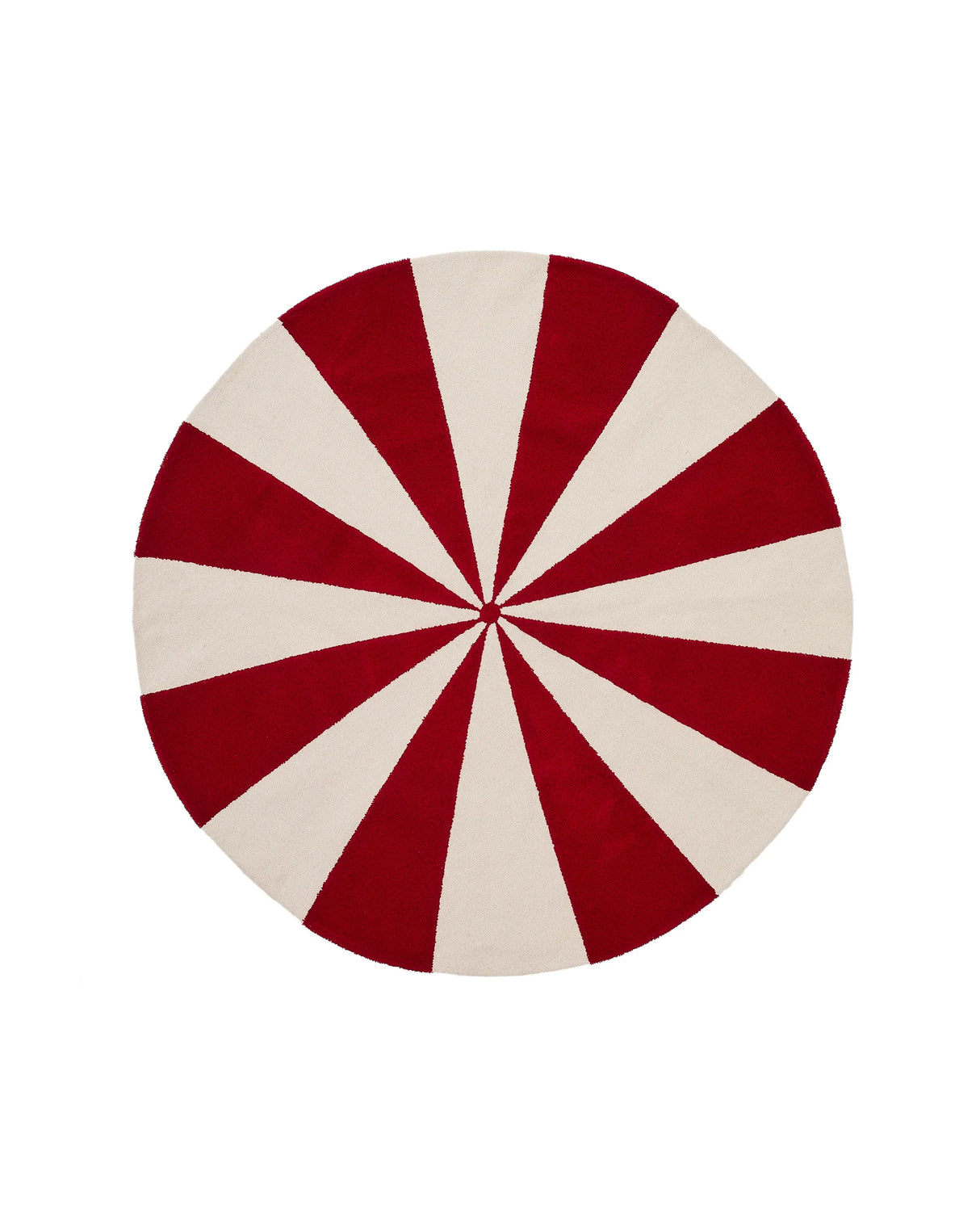 Teppich Wirla 100% Baumwolle beige und rot Ø 100 cm von Kave Home – Produktbild 6