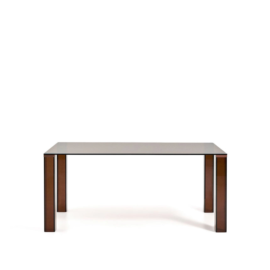 Tisch Adularia aus braunem Einscheiben-Sicherheitsglas, 160 x 90 cm von Kave Home – Bild 1