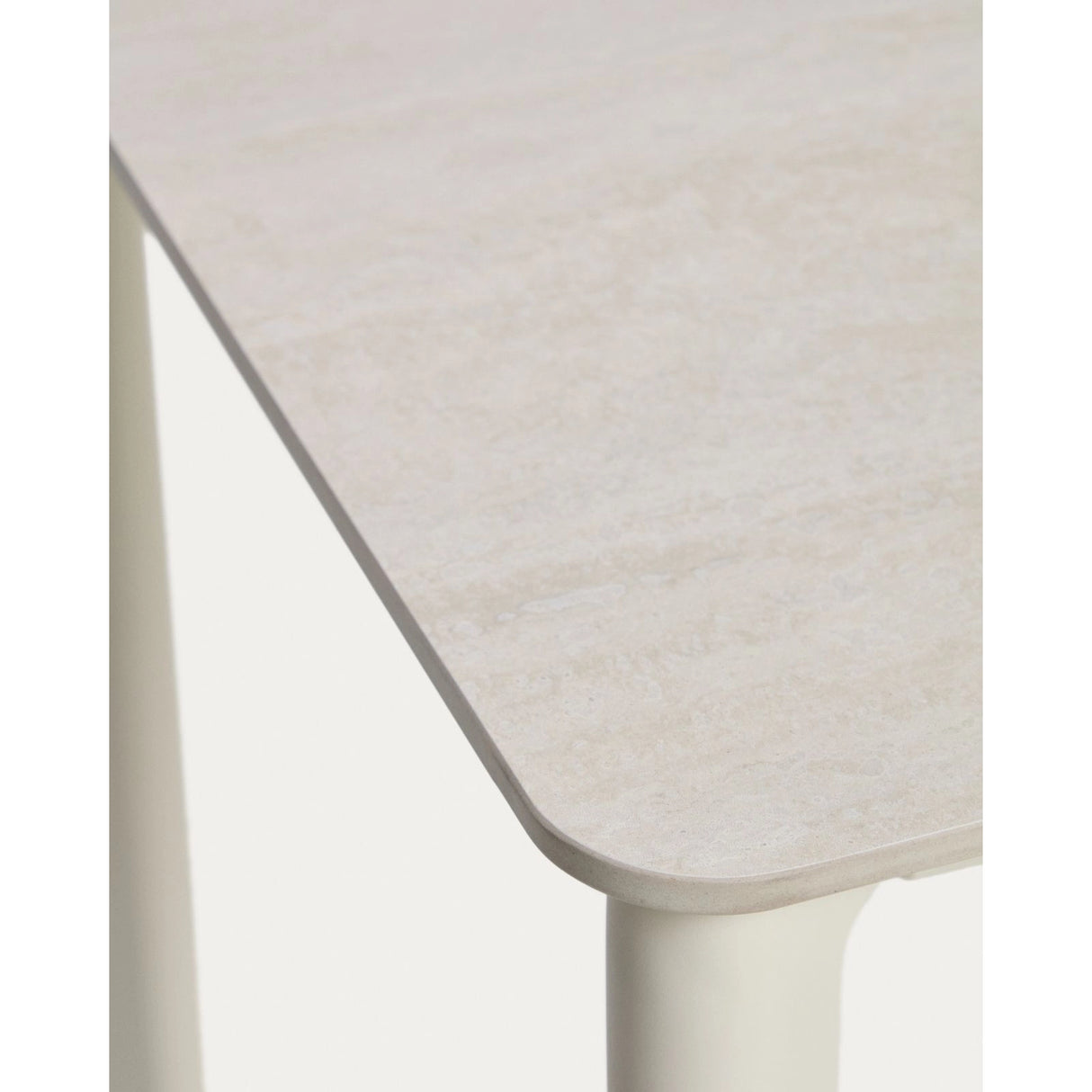 Tisch Anafi mit Tischplatte aus gesintertem Stein, 140 x 80 cm von Kave Home – Bild 4