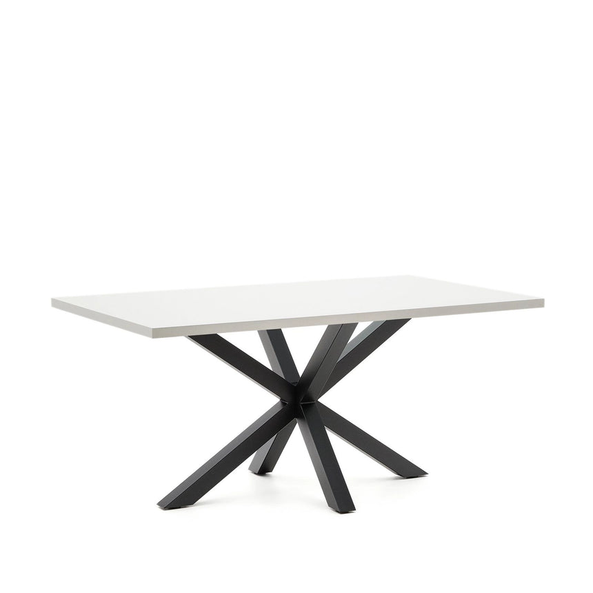 Tisch Argo aus Melamin mit weißer Oberfläche, 160 x 100 cm von Kave Home – Bild 4