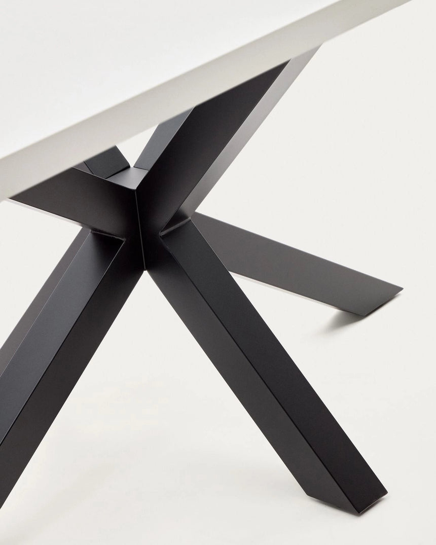 Tisch Argo aus Melamin mit weißer Oberfläche, 160 x 100 cm von Kave Home – Bild 7