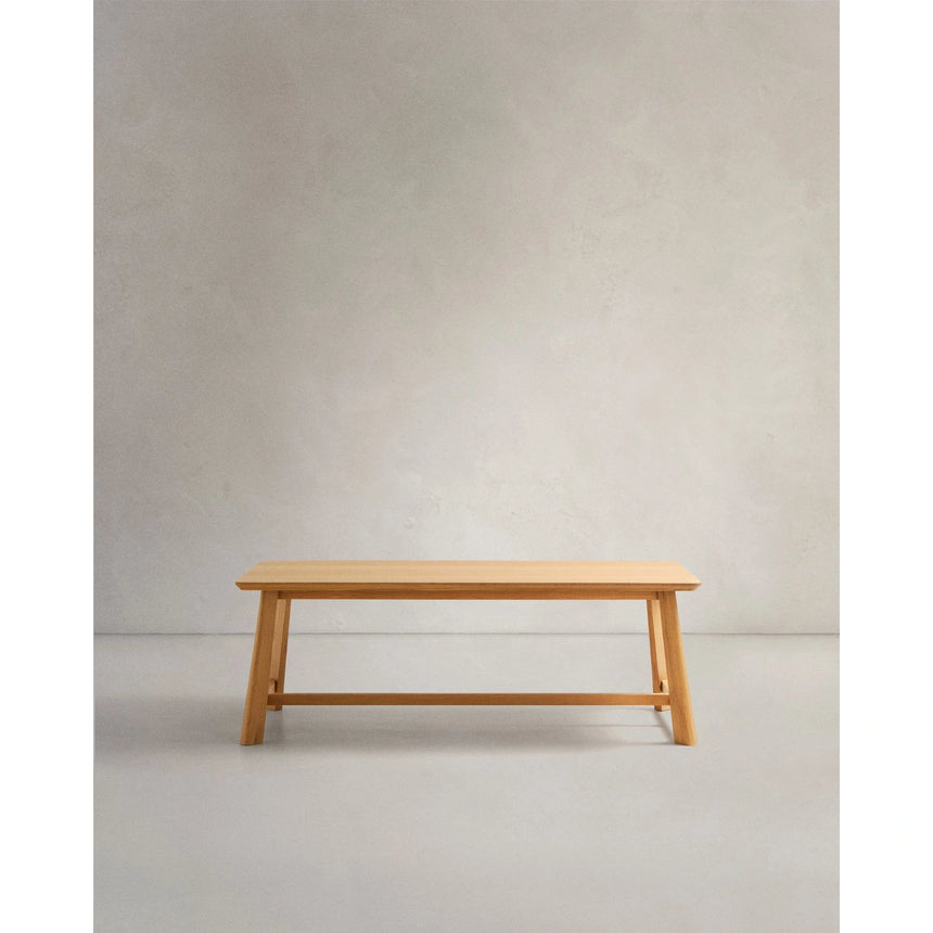 Tisch Idun aus furniertem und massivem Eichenholz mit Finish in natürlichem Farbton FSC Mix Credit 220 x 100 cm von Kave Home – Bild 1