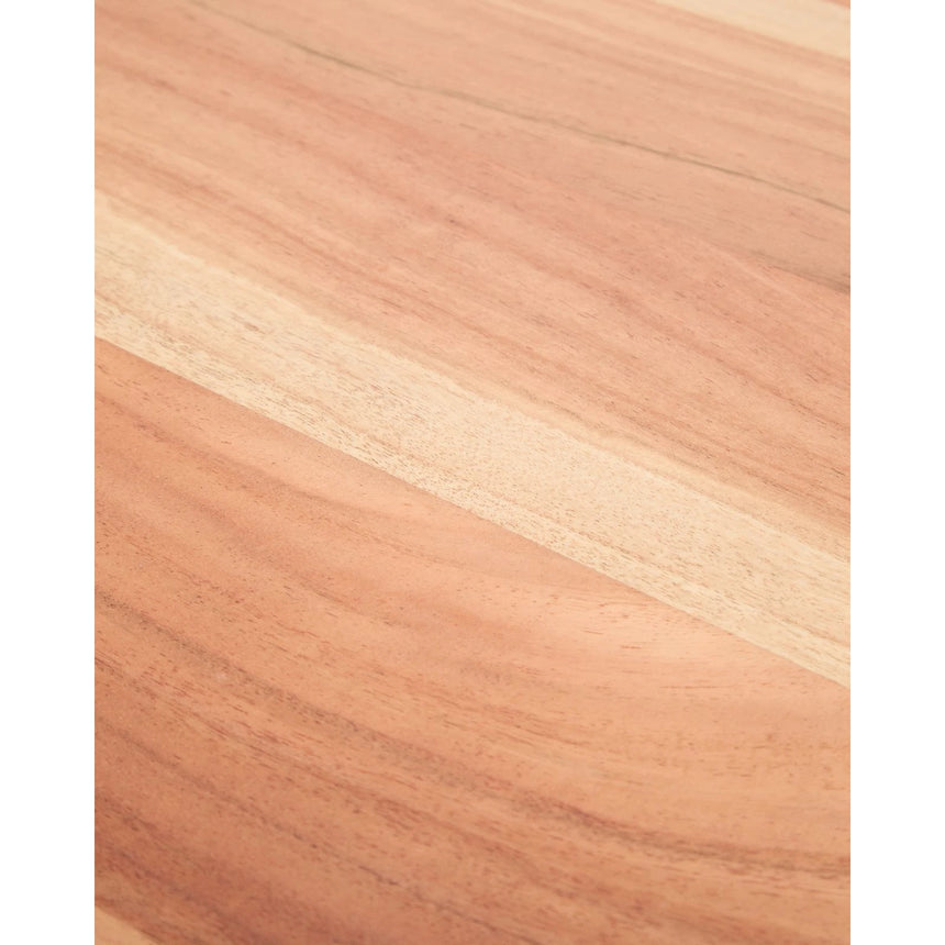 Tisch Uxue aus massivem Akazienholz mit Beinen aus schwarzem Stahl 220 x 100 cm von Kave Home – Bild 6