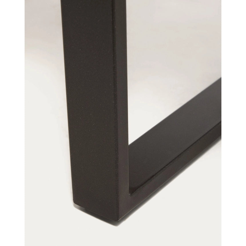 Tisch Uxue aus massivem Akazienholz mit Beinen aus schwarzem Stahl 220 x 100 cm von Kave Home – Bild 7