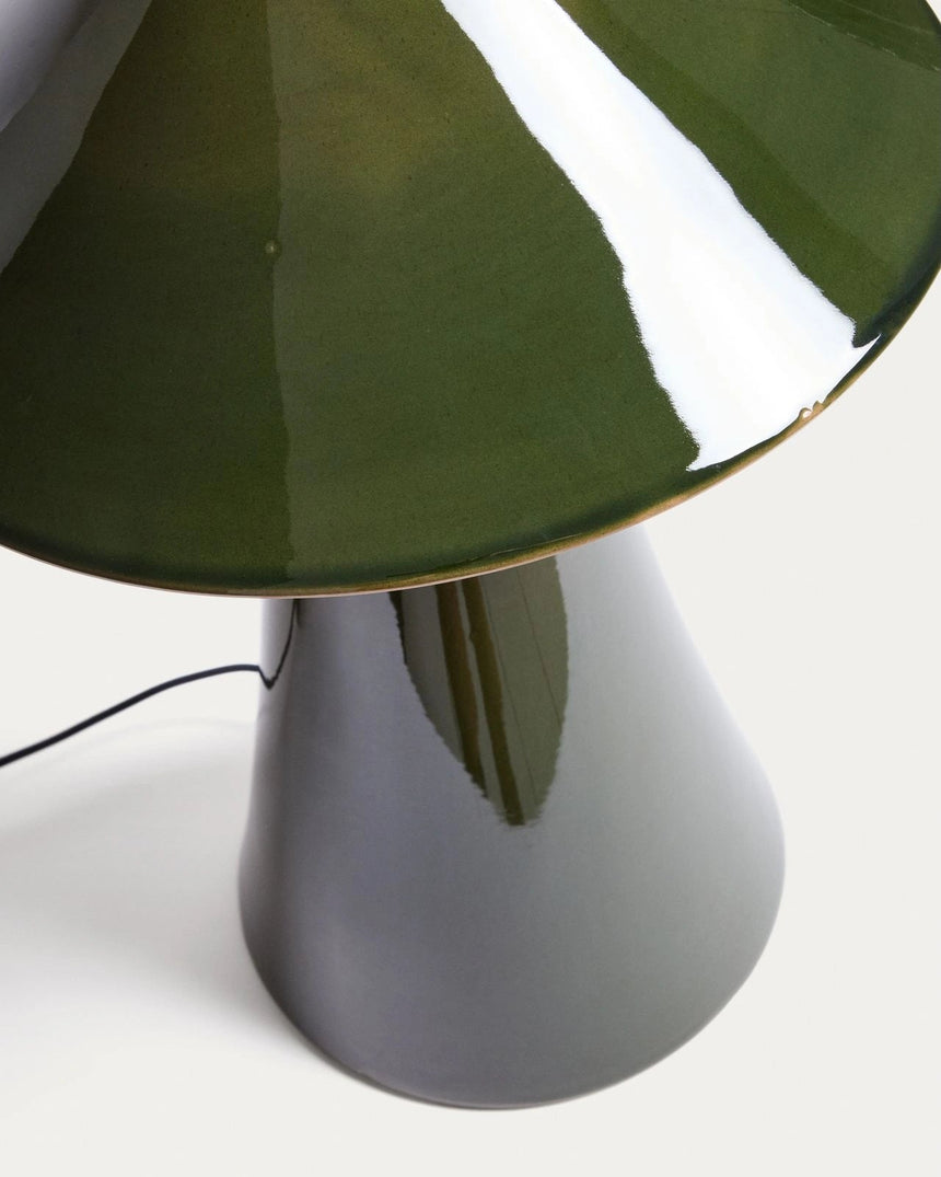 Tischlampe Ceren aus grüner Keramik, 54 cm von Kave Home – Bild 4
