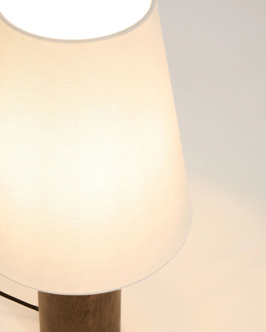 Tischlampe Marga aus massivem Gummibaumholz mit Finish von Kave Home – Bild 4