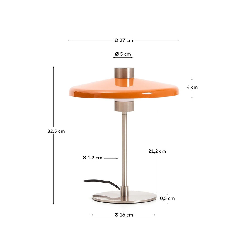 Tischlampe Nuvira aus Metall mit Schirm von Kave Home – Bild 4