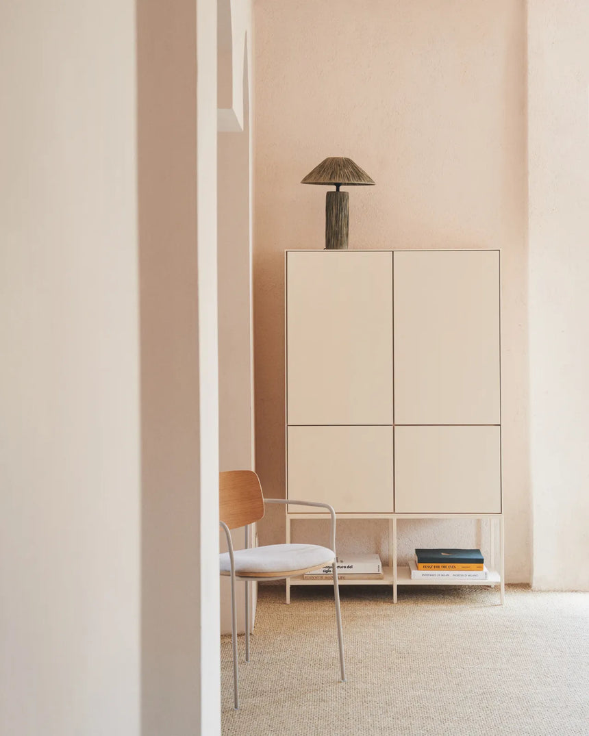 Vedrana Highboard 4 Türen MDF weiß lackiert 97,5 x 160 cm von Kave Home – Bild 2