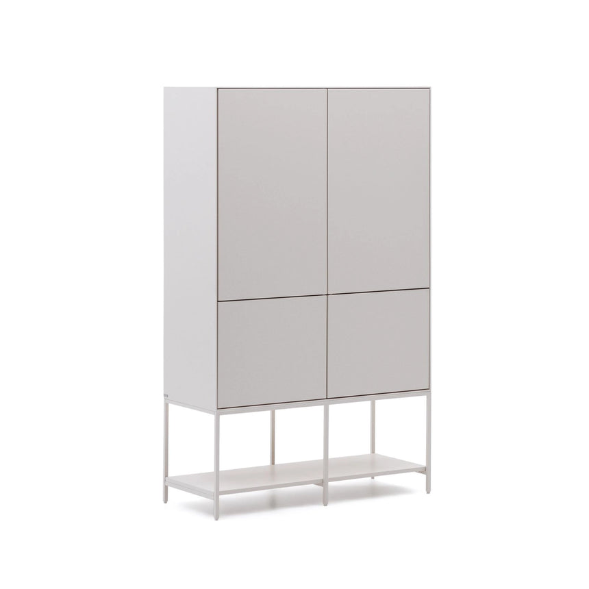 Vedrana Highboard 4 Türen MDF weiß lackiert 97,5 x 160 cm von Kave Home – Bild 6