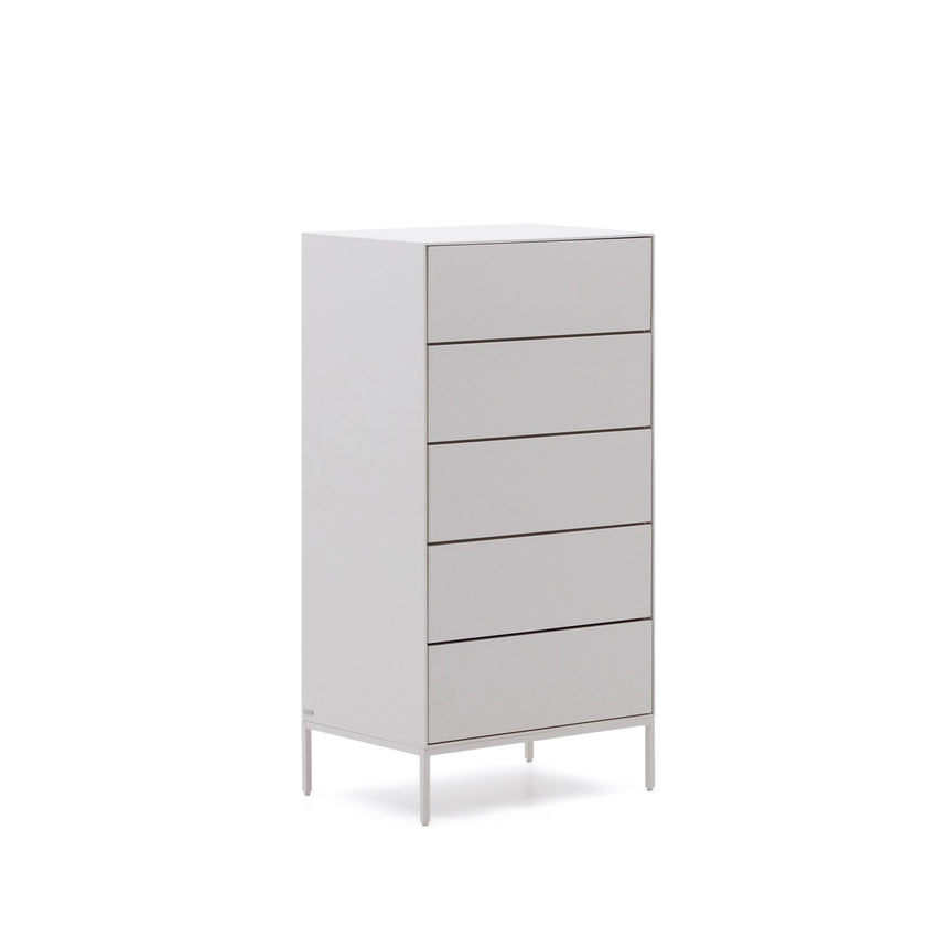 Vedrana Kommode 5 Schubladen MDF weiß lackiert 60 x 114 cm von Kave Home – Bild 5