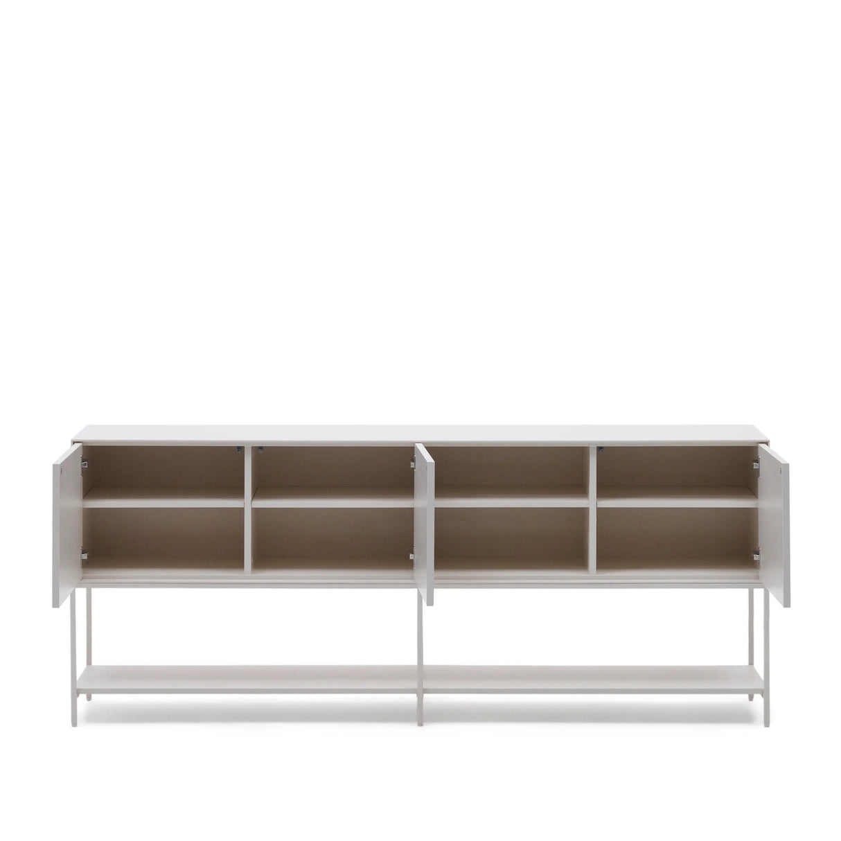 Vedrana Sideboard 3 Türen MDF weiß lackiert 195 x 80 cm von Kave Home – Produktbild 11