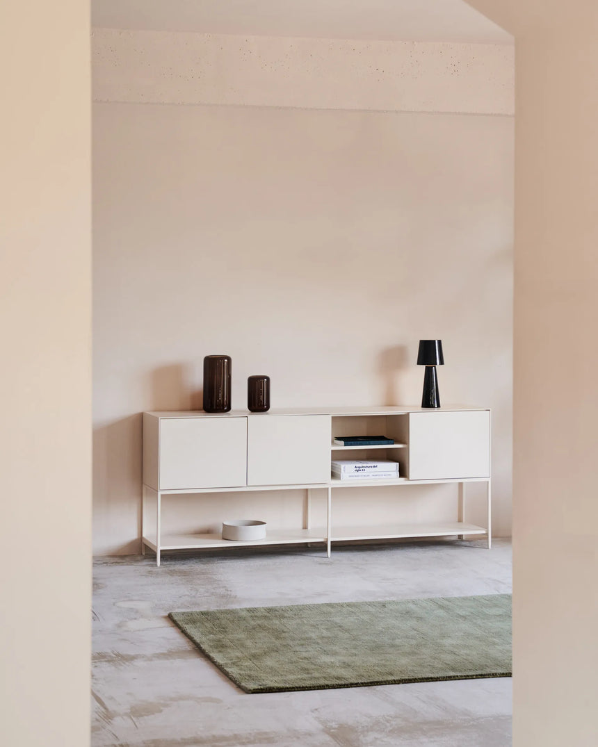 Vedrana Sideboard 3 Türen MDF weiß lackiert 195 x 80 cm von Kave Home – Produktbild 5