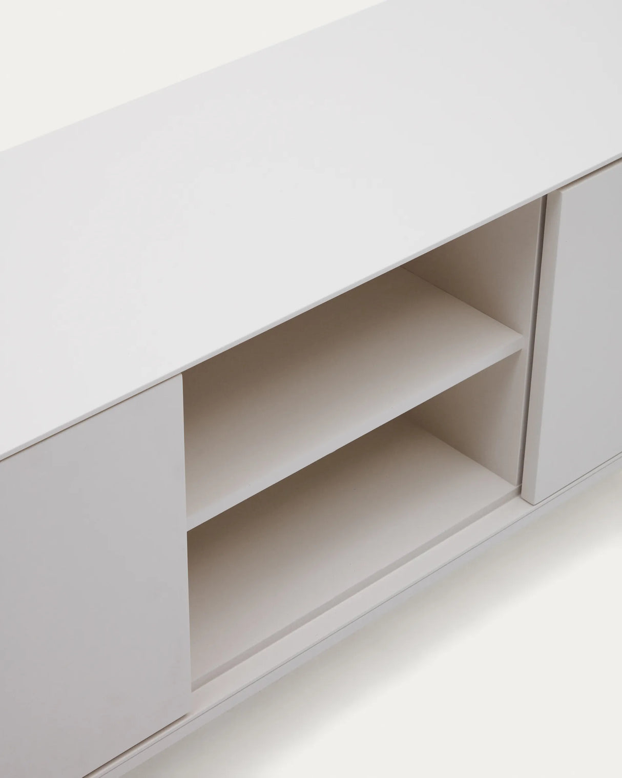 Vedrana TV-Schrank 3 Türen MDF weiß lackiert 195 x 55 cm von Kave Home – Produktbild 1