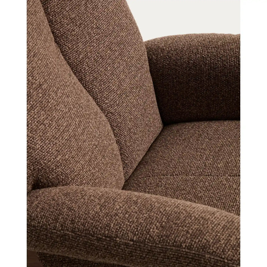 Verstellbarer Drehsessel Toriel mit Fußablage in Microbouclé und mit Beinen aus Aluminium, FSC Mix Credit von Kave Home – Bild 14