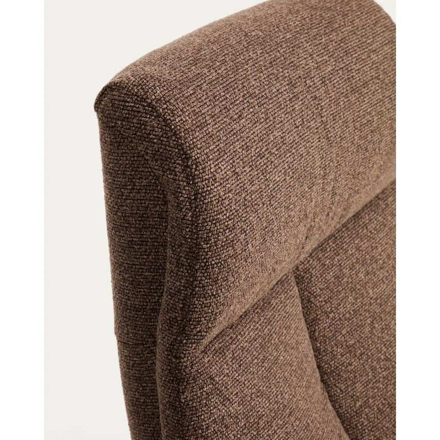 Verstellbarer Drehsessel Toriel mit Fußablage in Microbouclé und mit Beinen aus Aluminium, FSC Mix Credit von Kave Home – Bild 15