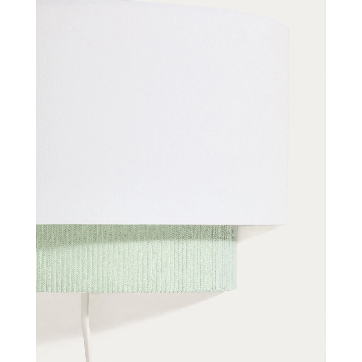 Wandleuchte Bianella aus Baumwolle und türkisfarbenem Cord, Ø 40 cm von Kave Home – Bild 5