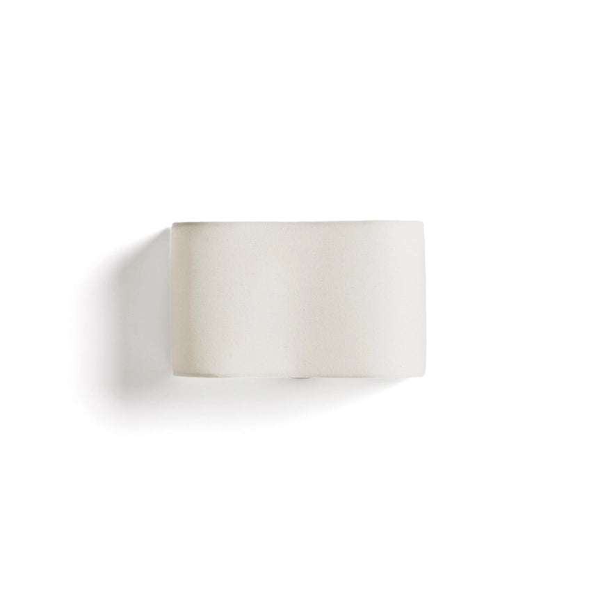 Wandleuchte Lumeni aus Kautschukholz und Leinen in Beige, 25 cm von Kave Home – Bild 1