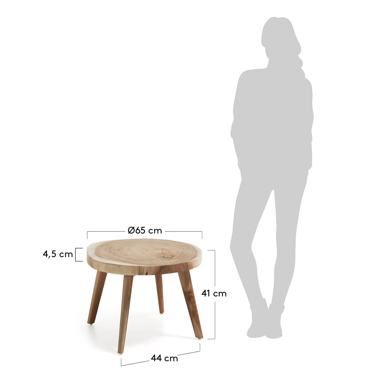 Wellcres Beistelltisch Ø 65 cm von Kave Home – Produktbild 3