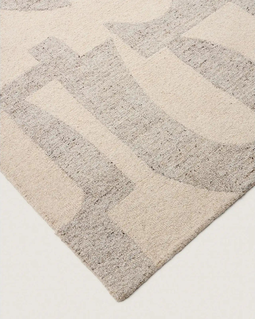 Wollmix-Teppich Norela mit Jacquard-Muster, grau 300 x 200 cm von Kave Home – Bild 4