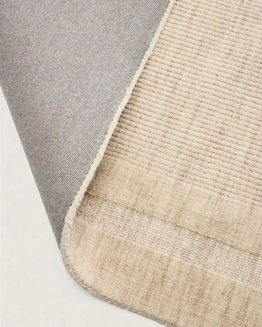 Wollteppich Dalena mit Jacquard-Streifenmuster, beige, 230 x 160 cm von Kave Home – Bild 6