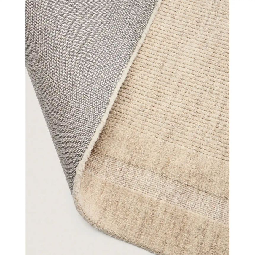 Wollteppich Dalena mit Jacquard-Streifenmuster, beige, 300 x 200 cm von Kave Home – Bild 7