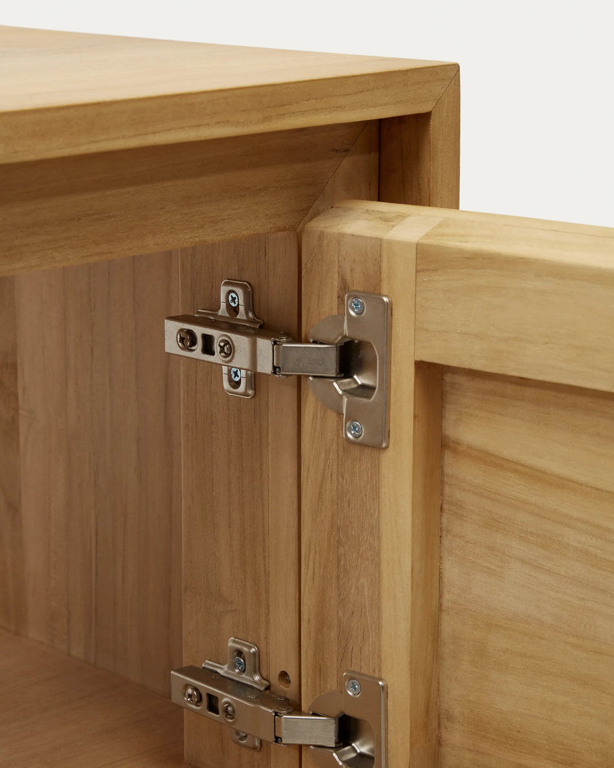 Yenit Badezimmermöbel aus massivem Teakholz mit natürlichem Finish 120 x 45 cm von Kave Home – Produktbild 1