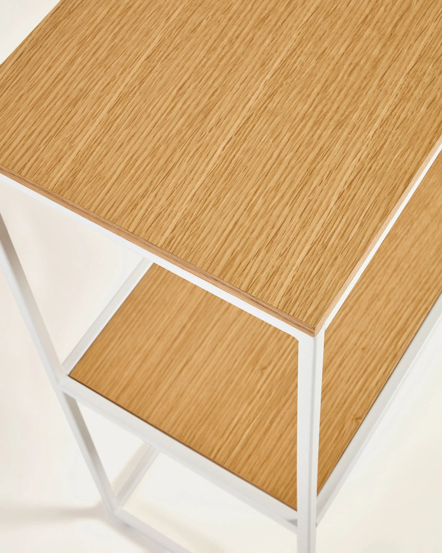 Yoana Konsolentisch aus Eichenfurnier und Metallgestell in Weiß 120 x 80 cm von Kave Home – Produktbild 1
