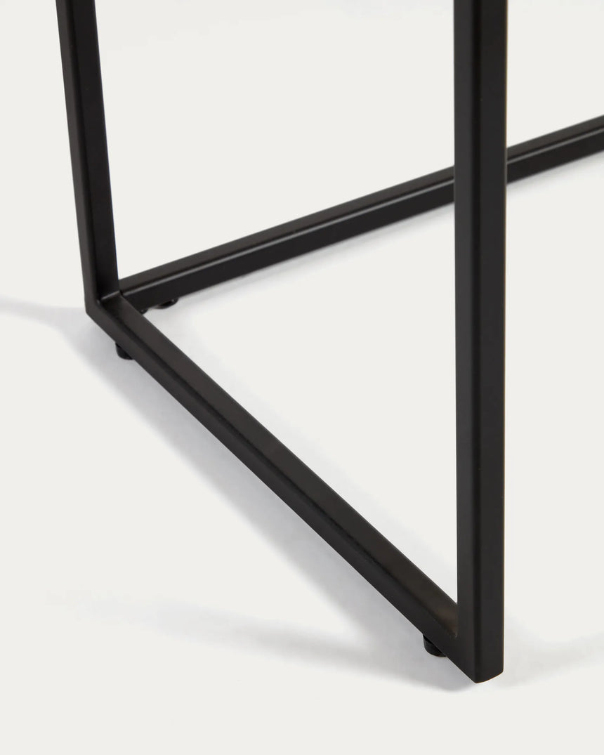Yoana Konsolentisch aus Eichenfurnier und schwarz lackiertem Metallgestell 120 x 80 cm von Kave Home – Produktbild 2