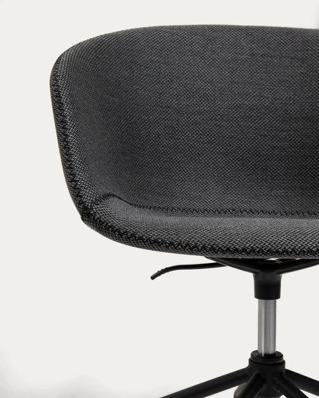 Yvette Schreibtischstuhl, dunkelgrau von Kave Home – Produktbild 9
