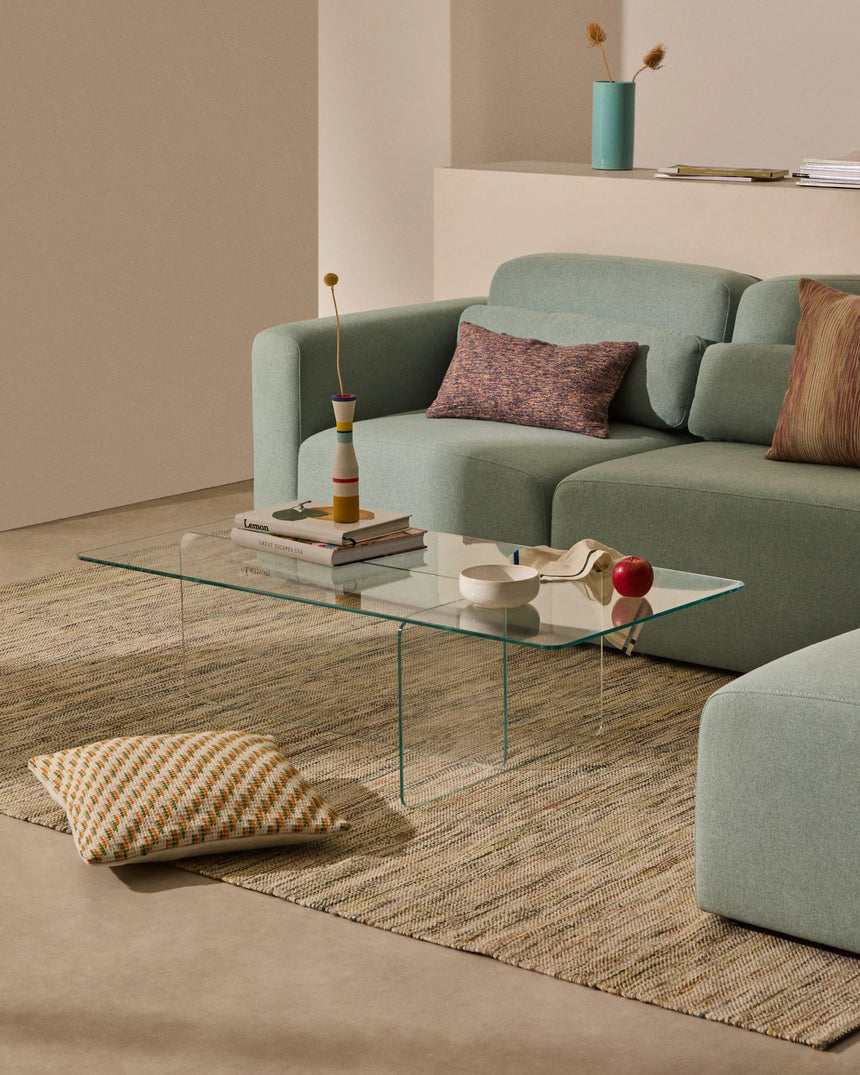 Couchtisch Zaren aus gehärtetem Glas 120 x 60 cm – Bild 4