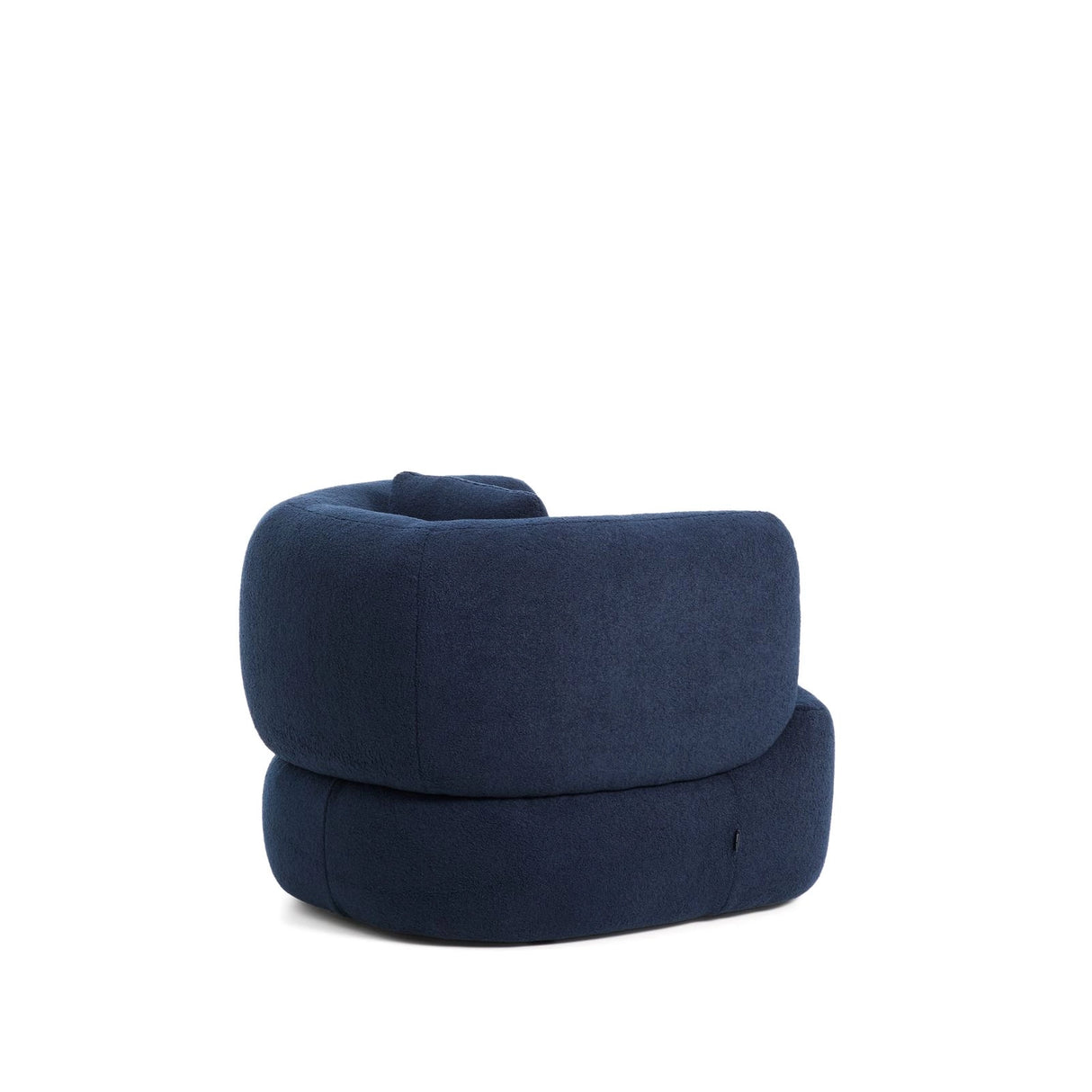 Drehsessel mit Kissen Martina in Lammfelloptik in Marineblau FSC Mix Credit – Bild 6
