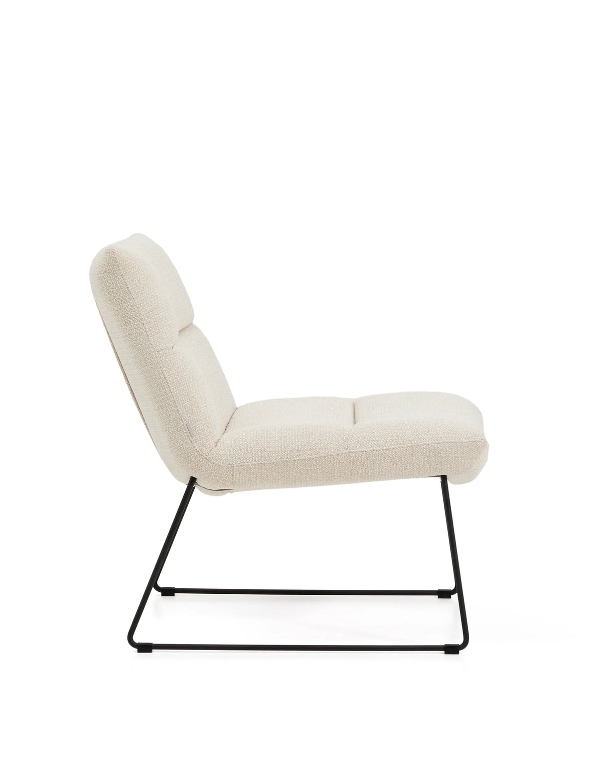 Sessel Asen in Chenille mit schwarzen Stahlbeinen FSC 100% – Bild 4